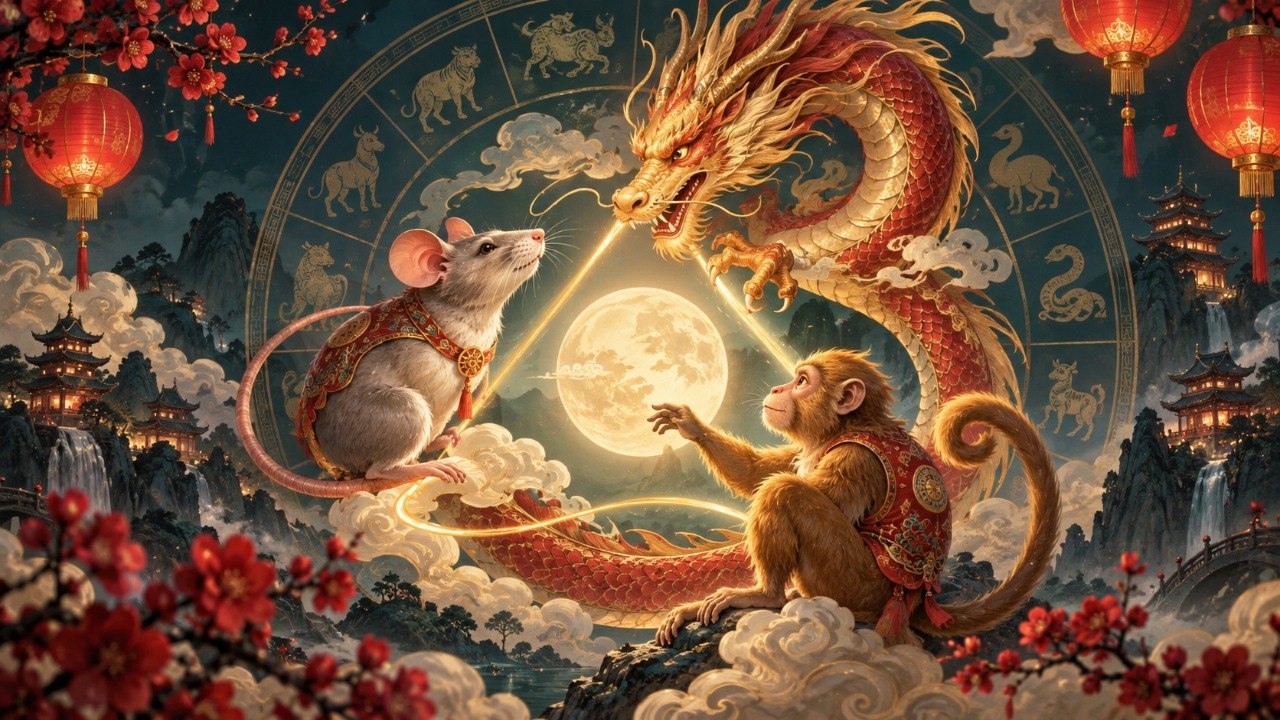 Compatibilidad entre signos chinos: triángulos, choques y uniones