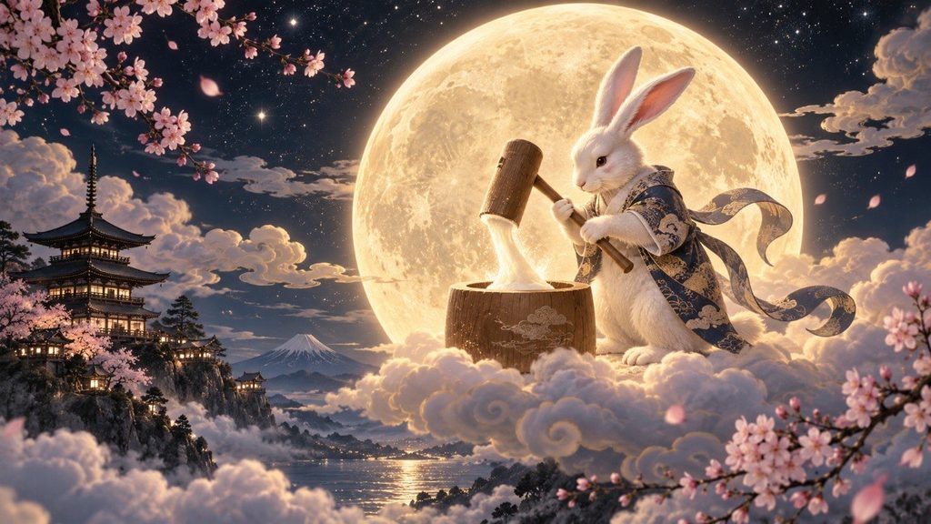 La leyenda japonesa del conejo de la Luna
