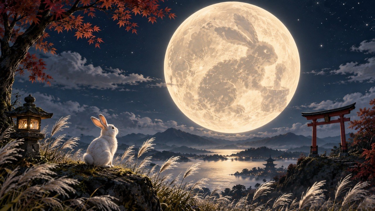 El conejo de la luna: la leyenda que los japoneses ven arriba