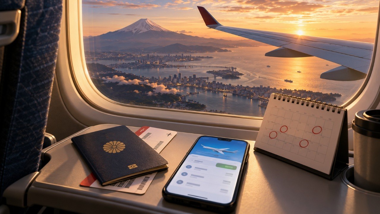 Los mejores días del año para volar barato a Japón