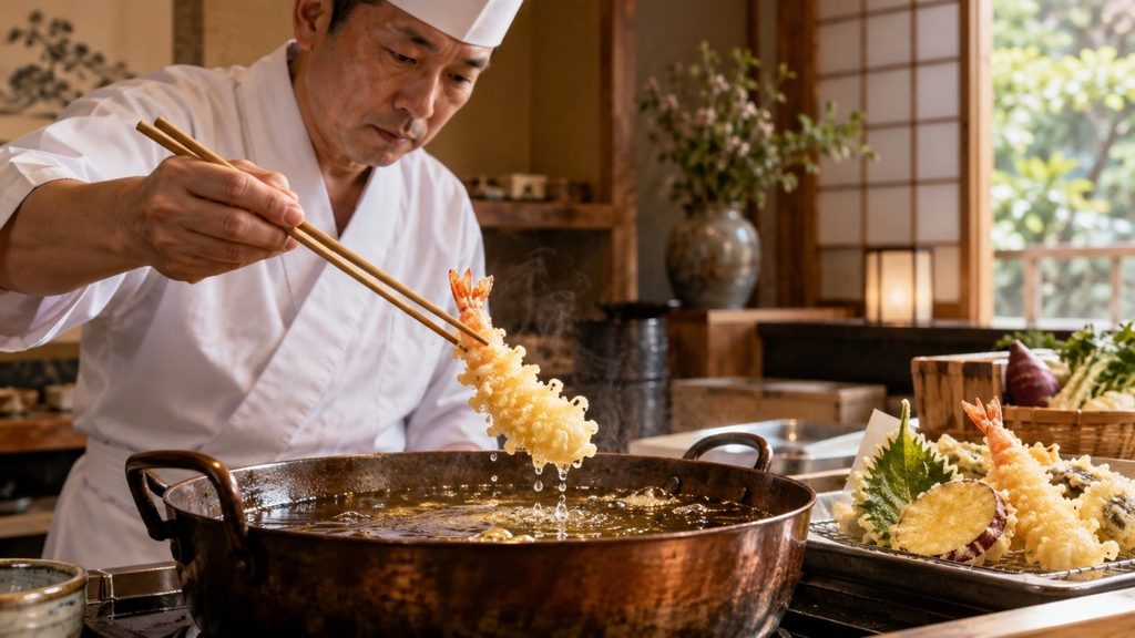 Tempura, rebozado y empanado no son lo mismo