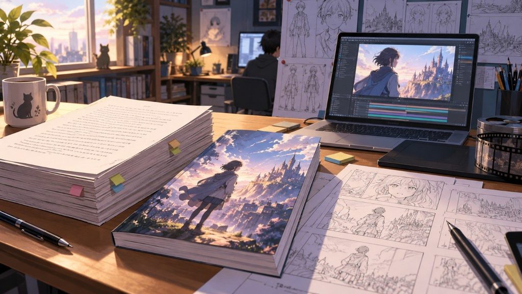 Qué cambia cuando una novela ligera se convierte en anime