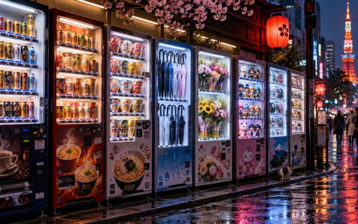 Las máquinas expendedoras japonesas y sus rarezas
