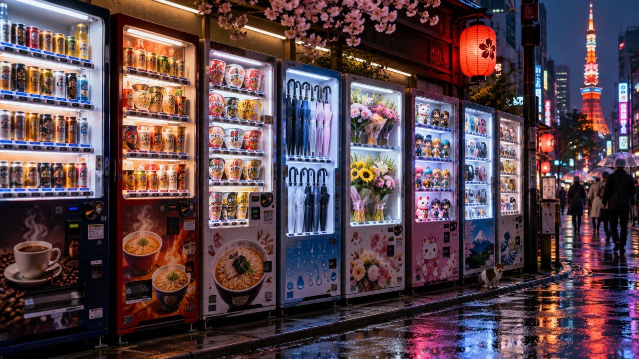 Las máquinas expendedoras japonesas y sus rarezas