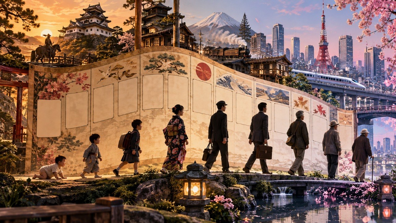 Qué edad tenías en cada era japonesa