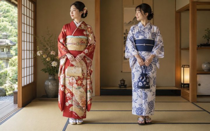El kimono y la yukata: diferencias y cuándo se llevan