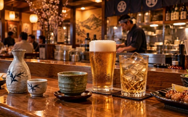 Bebidas japonesas: sake, té, cerveza y whisky