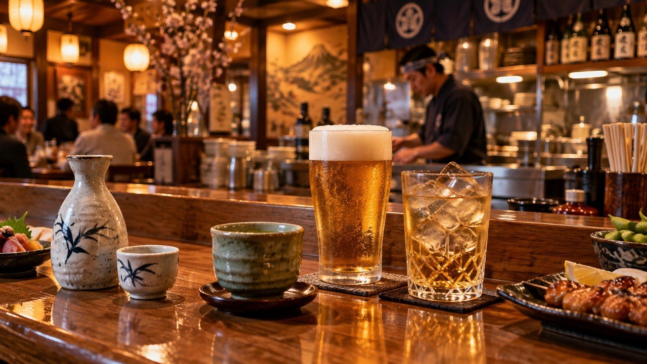 Bebidas japonesas: sake, té, cerveza y whisky