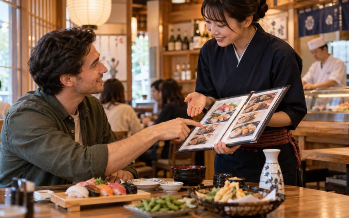 Frases para el restaurante en japonés, situación por situación