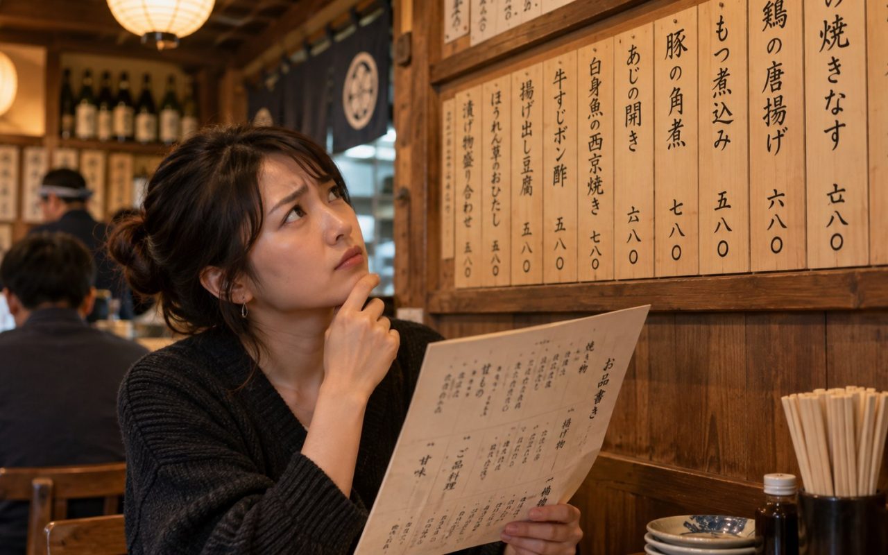 Cómo se lee un menú japonés sin fotos